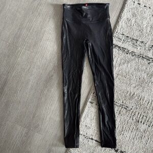 Spanx petite faux leather leggings
